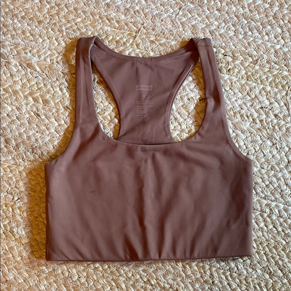 Girlfriend Collective Warm Brown Paloma Sports Bra XS